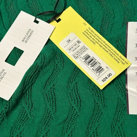 Future Collective with Jenee Naylor Women's Open Stitch Sweater Tank Top  NWT 3X - Picture 6 of 8